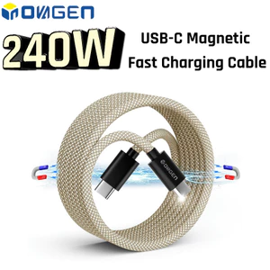 Cáp sạc từ tính đầy đủ INOVAGEN 240W có chiều dài 2M, phù hợp cho điện thoại 15 15ProMax Dây sạc nhanh USB-C, không bị rối Dễ dàng cuộn dây