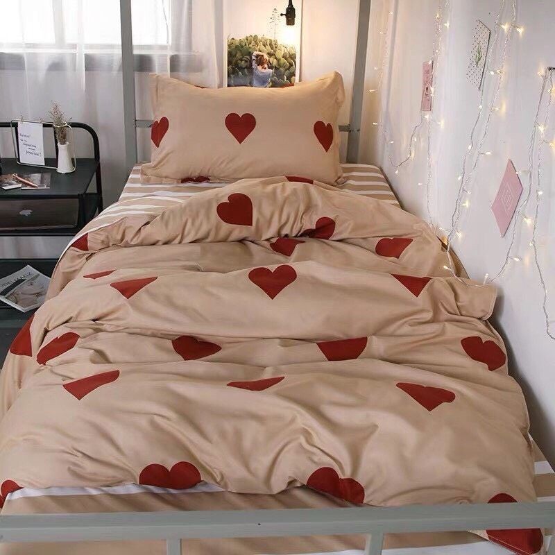 [ Thanh lý ] Bộ vỏ chăn ga giường và 2 vỏ gối 5 món cotton poly cao cấp hàng loại 1