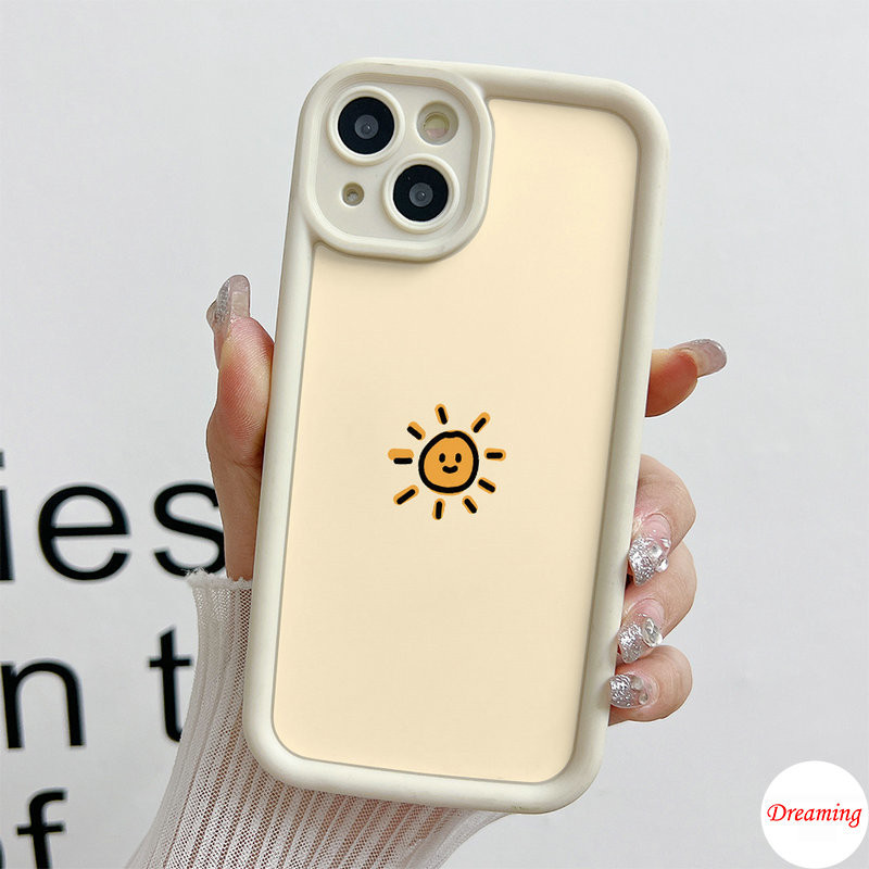 Ốp Lưng Cho Samsung Galaxy S24 S23 S22 S21 S20 Plus Ultra FE M55 M54 M51 A55 A54 A53 A52 A51 A50 A30S A73 A72 A71 A70 Thiết Kế Mắt Thiên Thần Chống Rơi Họa Tiết Mặt Trời Và Mặt Trăng