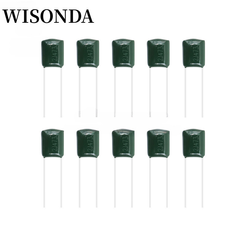 50 Stück Polyesterfolienkondensator Set 630V - 1nF 1,5nF 10nF 22nF 33nF 47nF 2J102J 2J152J 2J222J 2J472J 2J682J 2J103J 2J223J 2J333J 2J473J