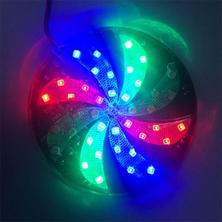 Lookshow 1 Vòng Xe Máy Nhiều Màu Sắc LED Nhấp Nháy Không Khí Đèn Sửa Đổi Cối Xay Gió Đèn Bánh Xe Đèn Flash M9V7