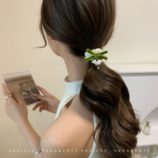 Lily của thung lũng dây tóc nữ tua rua hoa ruột nhỏ scrunchie