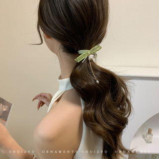 Lily của thung lũng dây tóc nữ tua rua hoa ruột nhỏ scrunchie