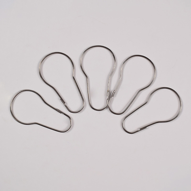 Cminyp 10 / 20 Chiếc Rèm Mở Bầu Nhẫn Carabiner Móc Khóa Kẹp Cửa Sổ Rèm Móc Tắm Rèm Thanh Kẹp Phụ Kiện Vinh Quang