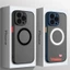 Ốp từ tính mờ sang trọng cho Xiaomi 14 13 12 12X Ultra Civi 3 2 13 Pro Mix 4 Mi 11 Lite 11 10T Pro 10 Ultra Note 10 Pro Armor Vỏ điện thoại Vỏ mềm sạc không dây + Vỏ cứng