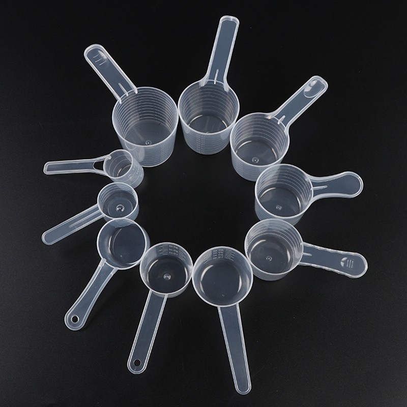 20 / 25 / 30g50 / 60ml Sữa Bột Thìa Nhựa Với ML Tốt Nghiệp Bếp Nướng Muỗng Đo