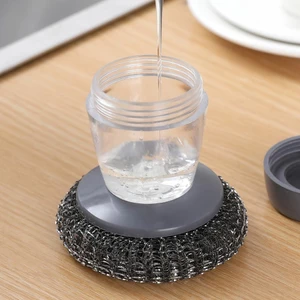 Miếng Cọ xoong nồi đa năng, có ngăn chưa nước rửa tiện lợi