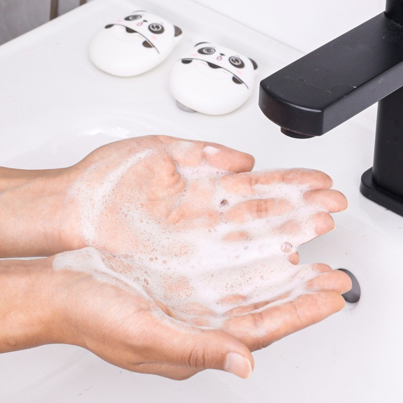 [Đặc sắc] Xà phòng Panda - Xà phòng vệ sinh du lịch - Di động, dùng một lần, Mini, Rich Foam - Tấm xà phòng làm sạch - Giấy rửa tay - Đồ vệ sinh ngoài trời