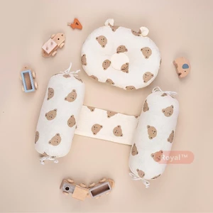 Bộ Gối Chặn, Gối Nằm Cao Cấp Royal Vải Muslin - Cotton Mềm Thoáng
