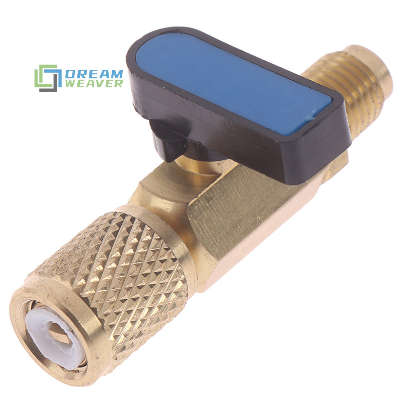 [Dream] 1 / 4 "Nam đến 1 / 4" Nữ SAE Van Thẳng Sạc AC Cho R22 Chất Lạnh mới