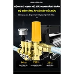 Máy Rửa Xe Công Nghiệp KAW Tầm Phun Xa 20M, Công Suất Lớn 3000W, Dây Ra Vào 20 Mét Dễ Dàng Sử Dụng — ảnh 7