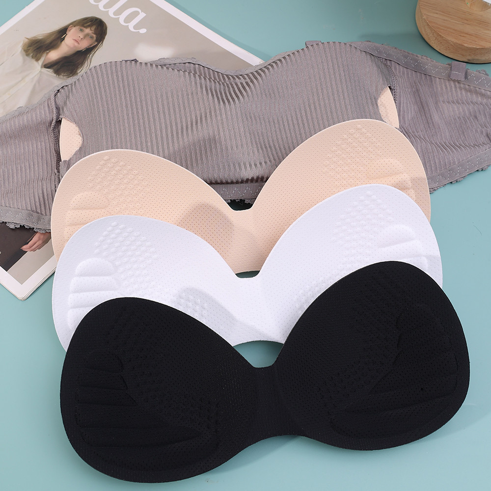 Thảm xốp xốp - Tấm lót ngực cao su một mảnh dành cho nữ - Dành cho đồ bơi Bikini Brassiere - Phụ kiện đồ lót - Push Up Insert Bra Padding - Có thể tháo rời, thoải mái, thoáng khí
