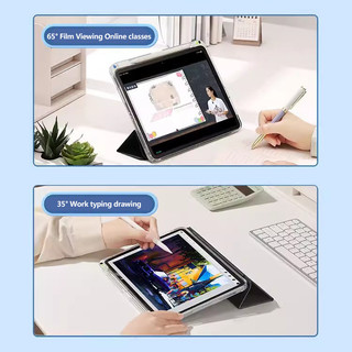 Ốp Lưng Acrylic Pha Lê Đá Cho Xiaomi Poco Pad M1 12.1 inch 2025 Poco Pad X1 Pad 8 8Pro 11.2inch Redmi Pad 2 Pro 12.1 Vỏ Bảo Vệ Da Gấp Ba Có Khe Cắm Bút