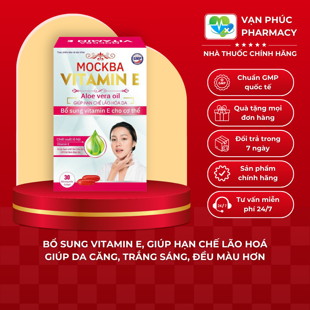 Viên Bổ Sung Vitamin E Dưỡng Ẩm Chăm Sóc Da, Dưỡng Trắng, Giúp Da Căng ...