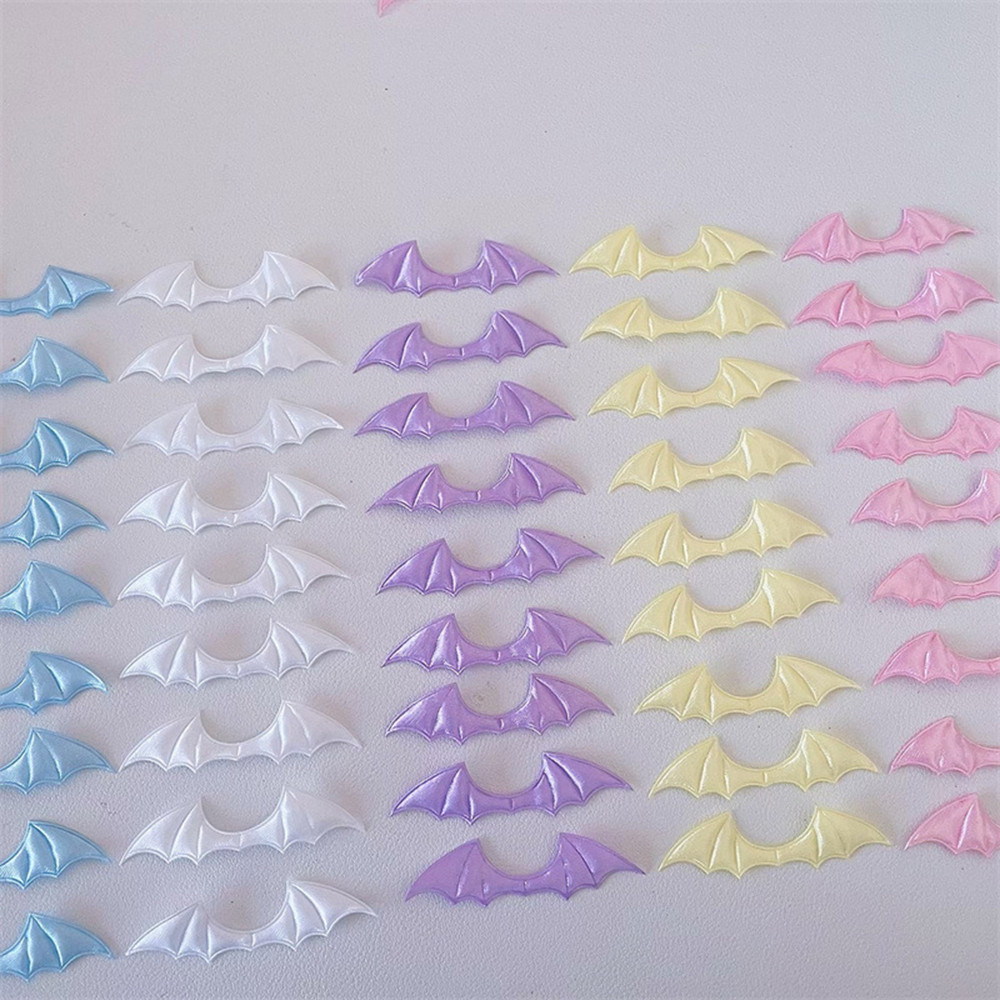 Phụ Kiện DIY Demon Bat Wings 10 Cái / gói Chất Liệu Thủ Công May Đồ Trang Trí Bìa Thẻ Trang Trí Trang Phục Táo Miếng Dán Tóc INS Hoạt Hình Dễ Thương