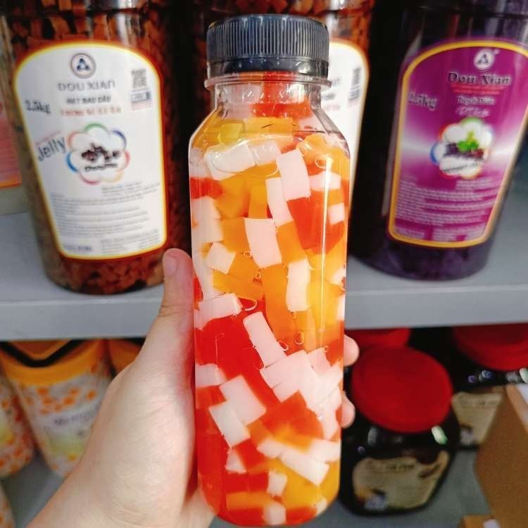 Thạch trái cây,thạch cá chai 350g