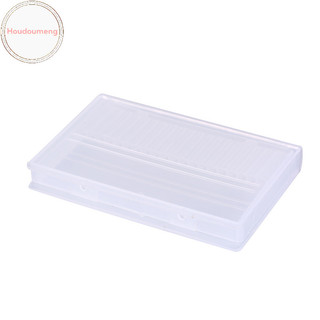 Houdumeng 20 lỗ mũi khoan móng tay hộp nhựa trưng bày đứng hộp đựng cho mũi khoan 3 / 32 "VN
