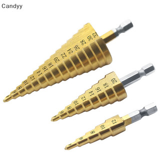 Ndy Lớn HSS Thép Bước Nón Khoan Titan Bit Set Lỗ Cắt 4-12 / 20 / 32mm N