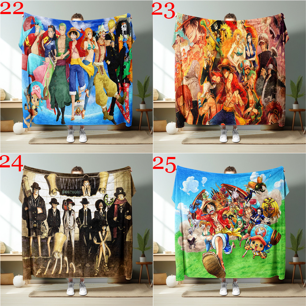 Khỉ ONE PIECE D. Luffy Flannel Chăn Một Mặt In Flannel Chăn Điều Hòa Không Khí Chăn Món Quà Tốt Nhất Cho Người