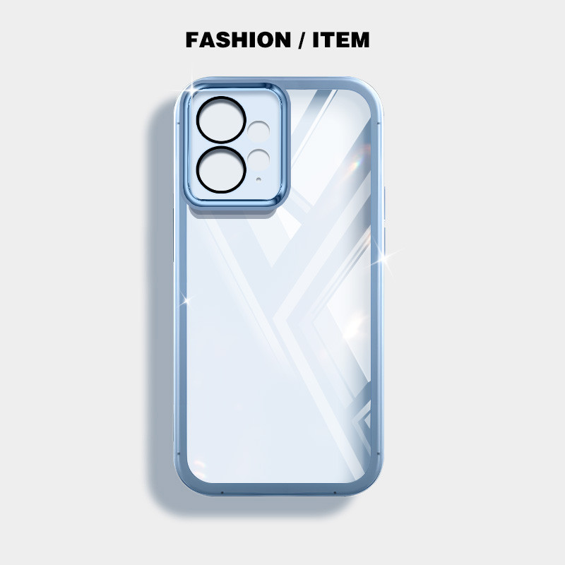 Ốp điện thoại trong suốt màu siêu mỏng YBD cho Redmi Note 12R Note 12S Note 12 Pro Plus Turbo Xiaomi POCO M6 Pro POCO X5 POCO F5 Vỏ silicon mềm trong suốt thời trang nữ tính