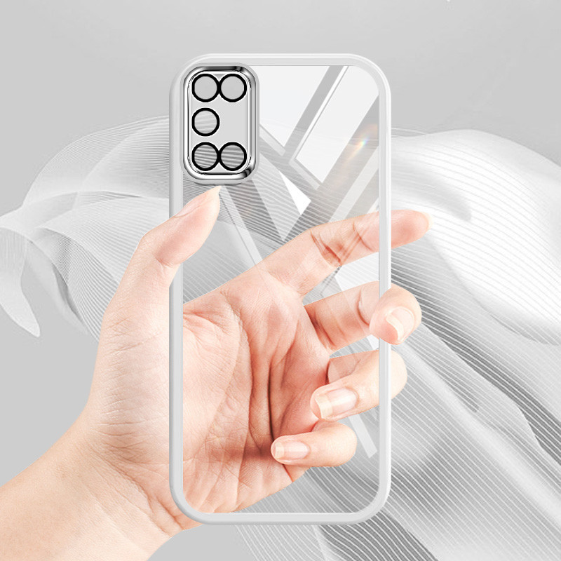 Ốp điện thoại trong suốt màu siêu mỏng YBD cho OPPO A52 A92 A72 A53 A33 A32 Vỏ silicon mềm trong suốt thời trang nữ tính