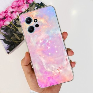 Dành Cho Xiaomi Redmi Note 12 4G Vỏ Mới Phong Cách Bướm Hoa Trong Suốt Mềm Mại Ốp Lưng Điện Thoại Xiomi Redmi Note 12 4G Ốp Lưng
