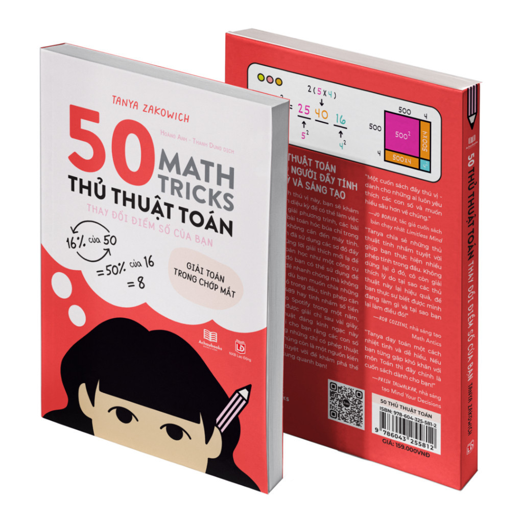 Ảnh Sách - 50 Kỹ Năng Toán Học Hay - Giải toán trong chớp mắt 1