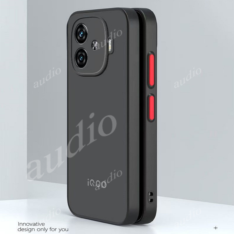Ốp lưng silicon mờ chống sốc cho IQOO Z9/Z9X 5G 2024, bảo vệ camera, thiết kế mỏng nhẹ