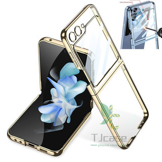 Ốp lưng pha lê mạ điện siêu mỏng mỏng Samsung Galaxy Z Flilp 6 Z Flip 5 Vỏ trong suốt