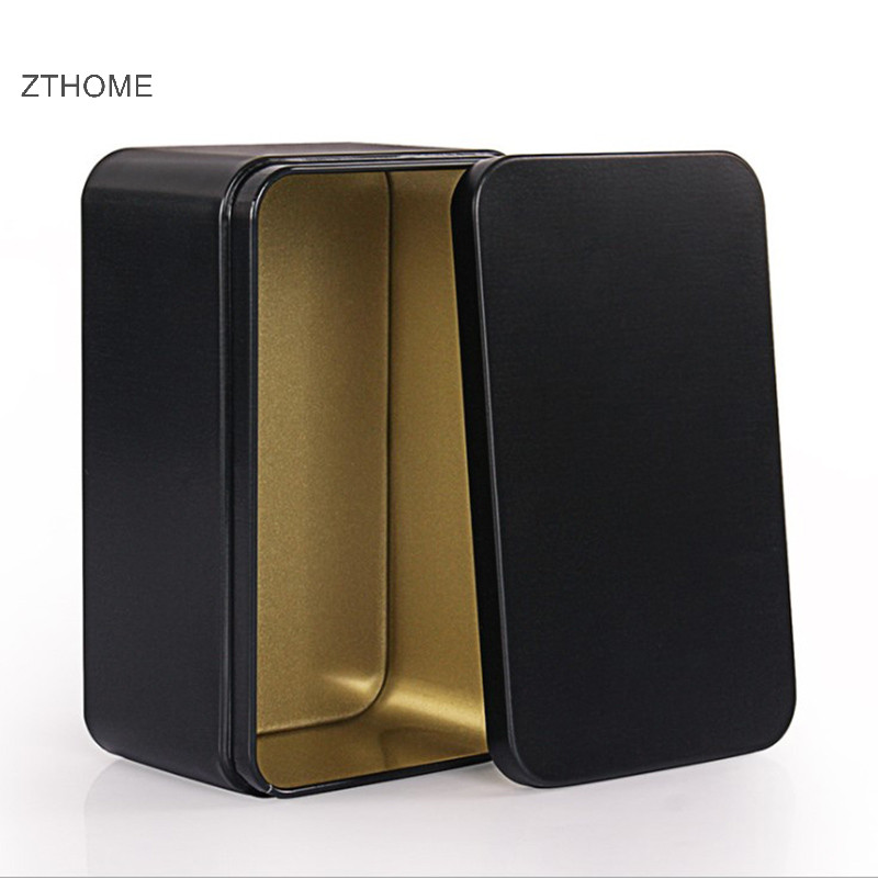 Zthome 1 Hộp thiếc kim loại đựng trà, bánh quy, đồ nhỏ, bảo quản HOT