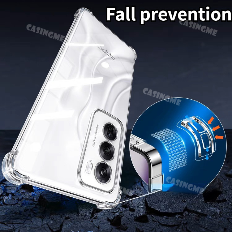 Oppo Reno12 12Pro 5G 2024 Trong Suốt Túi Khí Trong Suốt Cho Oppo Reno 12 Reno12 OppoReno12 Pro 12Pro 5G 4G 2024 Ốp Lưng Silicon Chống Sốc Ốp lưng Mềm