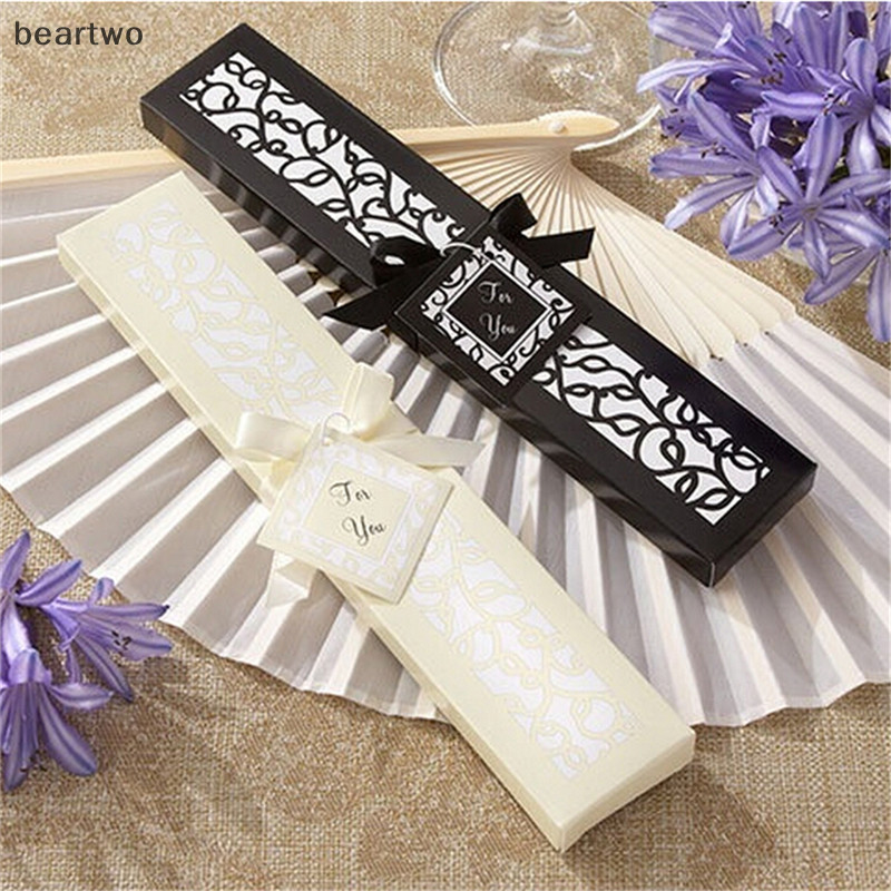 < Beartwo > 1 Máy Tính Ngà Cô Dâu Tre Trung Quốc Lụa Tay Quạt Cưới Ủng Hộ Khách Quà Tặng Nóng Đẹp