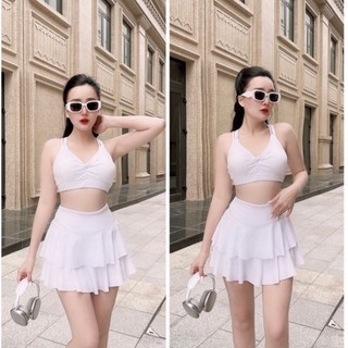 Set váy xòe thể thao TS01 tập aerobic, đi bơi, ...co giãn thoải mãi khi tập