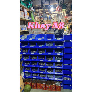 1 Khay nhựa A8 đựng linh kiện điện tử, ốc vít kim khí, đồ điện nước, phụ tùng xe máy oto cơ khí