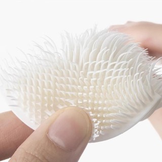 Máy làm sạch kính MEGOCE, Bàn chải gấp đầu cốc silicon, Tay cầm dài Bình sữa chà cốc trắng