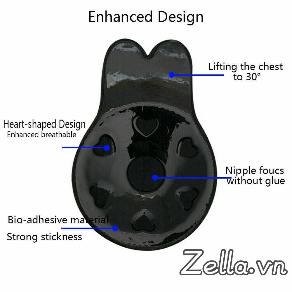 Stealth Breast Pad Tai Thỏ Vô Hình Áo Ngực Dính Núm Vú Bao Băng Miếng Dán