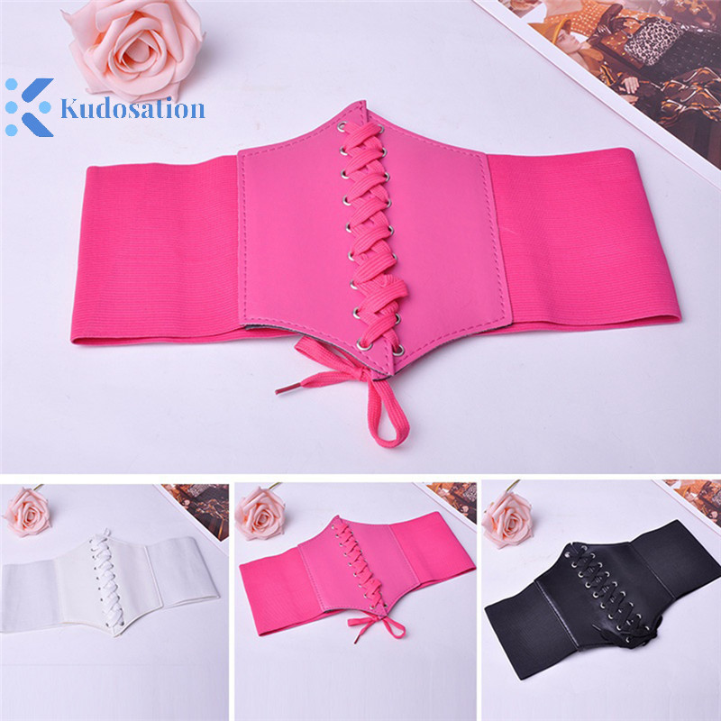 Kudosation Cincher 5 Màu Thắt Lưng Rộng Dây Ren Nữ Underbust Nữ Hình Corset