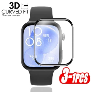 Huawei WatchFit WatchFitElegant WatchFitMini 600D HD Phim Kính Cường Lực Cạnh Đen Cho Huawei Watch Fit 2 3 Thanh Lịch Mini Chống Vân Tay Chống Ánh Sáng Xanh Bảo Vệ Màn Hình Đồng Hồ