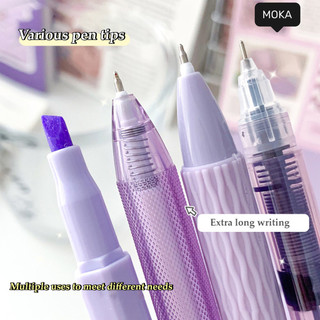 7 Bàn Chải Báo Chí Bút Câu Hỏi Bút Gel Mịn 0.5 Đổ Lại Màu Đen Nước Chữ Ký Bút Sinh Viên Văn Phòng Phẩm Vật Dụng Văn Phòng