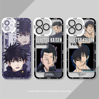 Ốp điện thoại trong suốt Jujutsu Kaisen Fushiguro Megumi Touji Geto Suguru Okkotsu Yuta cho Samsung Galaxy A10 A11 A15 A14 A71 A51 A50 A30S A05 A05S A10S A21S S20 Plus Angel Eyes Cover