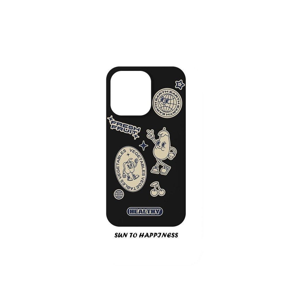 Ốp Điện Thoại QYJS Hoạt Hình Phong Cách Retro Thích Hợp Cho IPhone X XS XR XSMAX SE 11 12 PRO 13 14 15 ProMax 7 8 PLUS 14 15 PLUS Vỏ Bảo Vệ Điện Thoại Chống Sốc Phim Sáng Tạo GSF5
