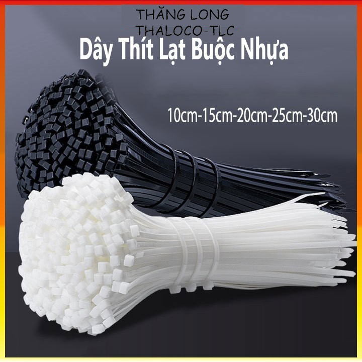 250 Chiếc, Dây Rút Nhựa - Dây Thít Nhựa Lạt Khóa Siêu Chắc Các Cỡ 10cm ...