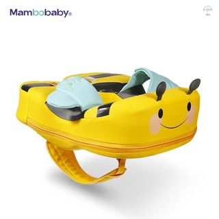 Hilivn) Mambobaby B505-27 Phao bơi dễ thương cho bé không bơm hơi Phao bơi cho bé Đồ bơi thân thiện với da mềm Phao huấn luyện viên bơi lội IPX8-Không thấm nước cho bé trai bé gái 2-8 tuổi