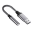 Bộ chuyển đổi thính giác exhila USB sang 3 Bộ chuyển đổi thính giác 5mm để kết nối tai nghe và Mic