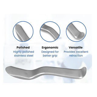 1 Nha Khoa Minnesota Lip & Cheek Retractor Cấy Dụng Cụ Mở Miệng Thép Dụng Cụ Thu Hút Răng Miệng Dụng Cụ Nha Sĩ