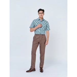 Sơ mi ngắn tay lai ngang VIETTIEN SMART CASUAL vải sợi tre phom REGULAR VT00000312