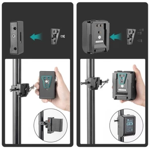 Tấm chuyển đổi khóa Yoo V Tấm gắn chữ V để hợp lý hóa Video máy ảnh