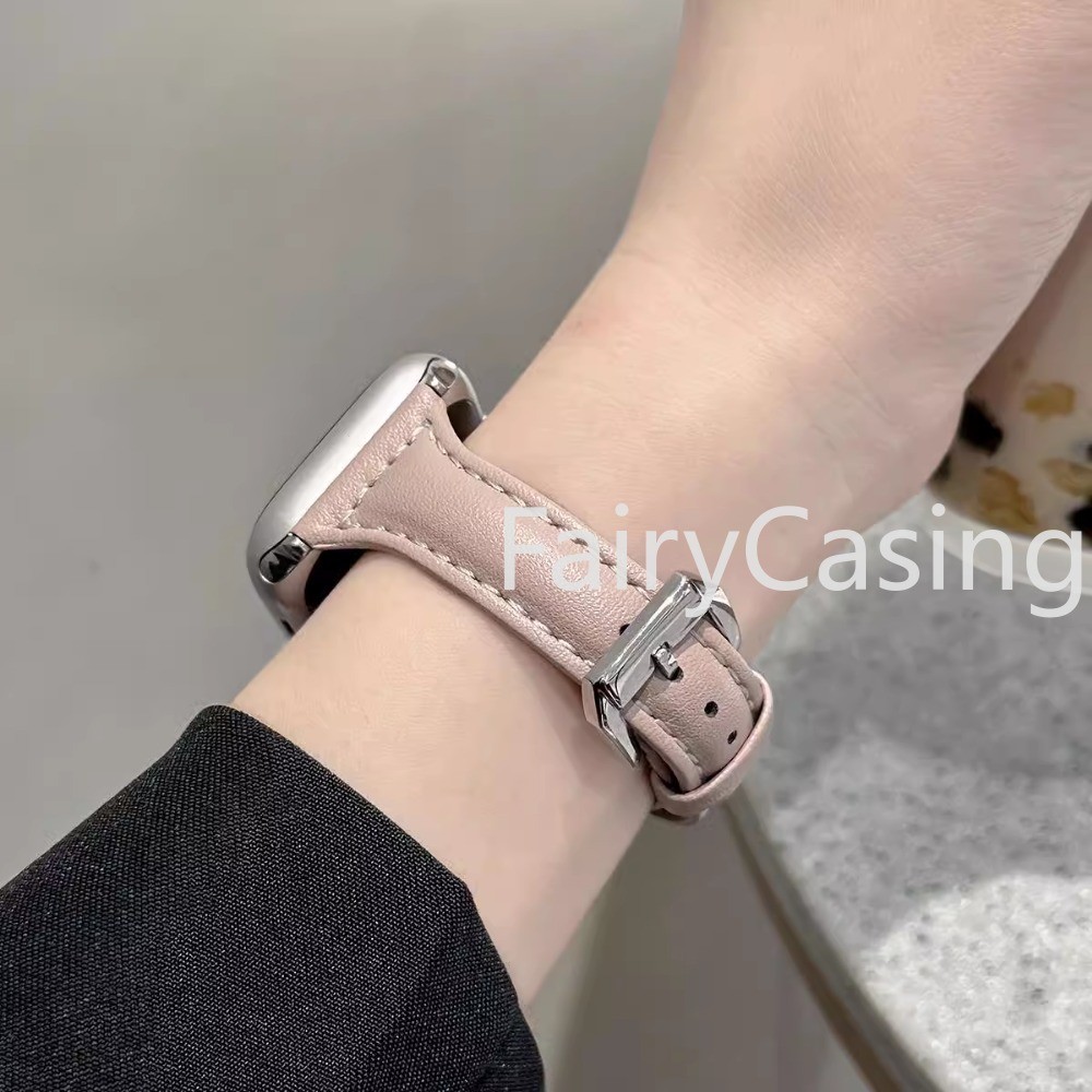 Dây đeo bằng da mỏng S11 Tương thích cho Apple Watch 44mm 40 41mm 49mm 42 / 46mm 45mm Vòng tay IWatch Series 10 9 8 76543 SE Ultra2