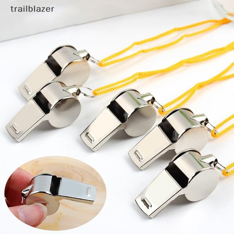 Trailblazer Kim Loại Trọng Tài Còi Thể Thao Thép Không Gỉ Bóng Đá Còi Bóng Rổ Đảng Đào Tạo Trường Cổ Vũ Mới