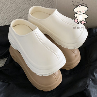 Xixitiao Phong Cách Mới Đơn Giản Giày Bốt Thời Trang Bé Gái eva Ngoài Trời Đế Dày Dép Thoải Mái